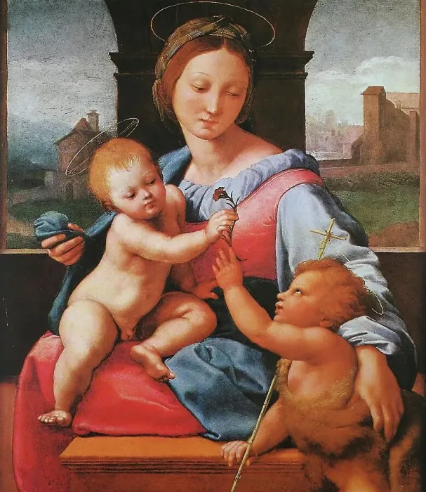 Framed Print : Madonna Aldobrandini, Madonna Garvagh, by Raffaello Sanzio da Urbino, also Raffael da Urbino, Raffaello Santi, Raffaello Sanzio, Raphael, Italian painter, Italy, digitally restored reproduction of a work of art (public domain) from c. 1500 Framed Print : Madonna Aldobrandini, Madonna Garvagh, by Raffaello Sanzio da Urbino, also Raffael da Urbino, Raffaello Santi, Raffaello Sanzio, Raphael, Italian painter, Italy, digitally restored reproduction of a work of art (public domain) from c. 1500