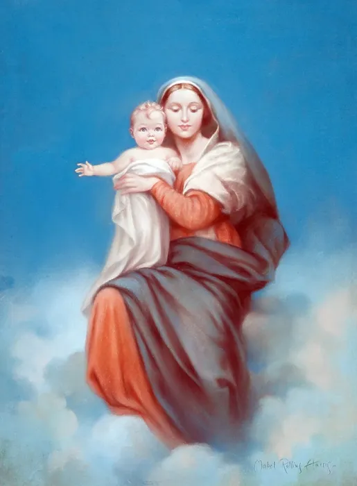 Framed Print : Madonna and Child II