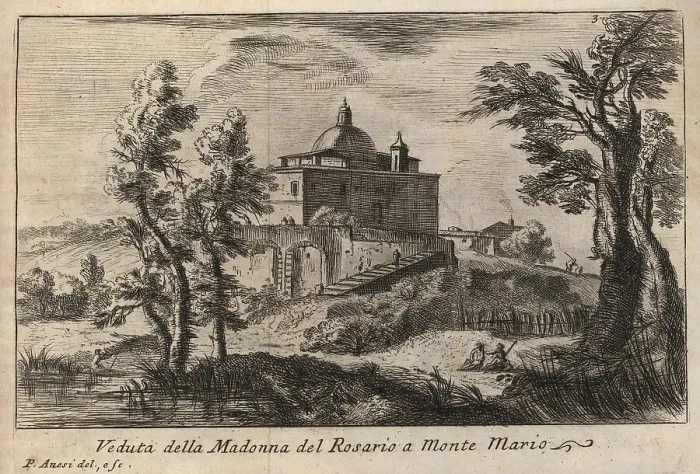 Framed Print : Madonna del Rosario a Monte Mario, 1767, Rome, Italy, digital reproduction of an 18th century original, original date unknown Framed Print : Madonna del Rosario a Monte Mario, 1767, Rome, Italy, digital reproduction of an 18th century original, original date unknown