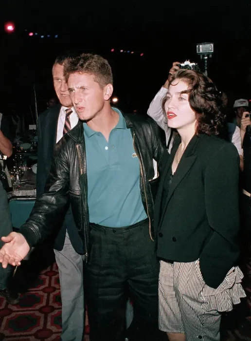 Framed Print : Madonna with Husband Sean Penn