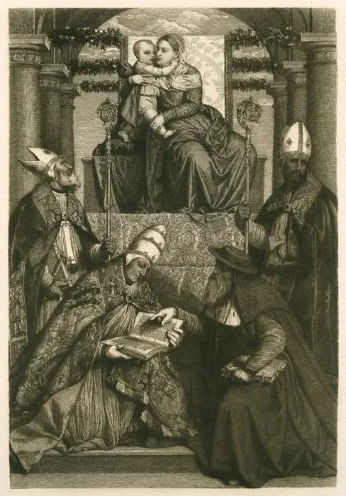 Framed Print : The madonna and four saints Framed Print : The madonna and four saints