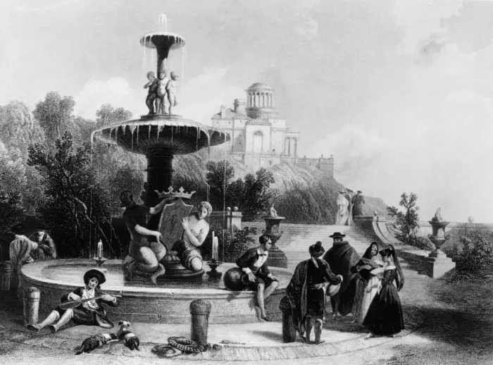 Framed Print : Madrid Fountain Framed Print : Madrid Fountain