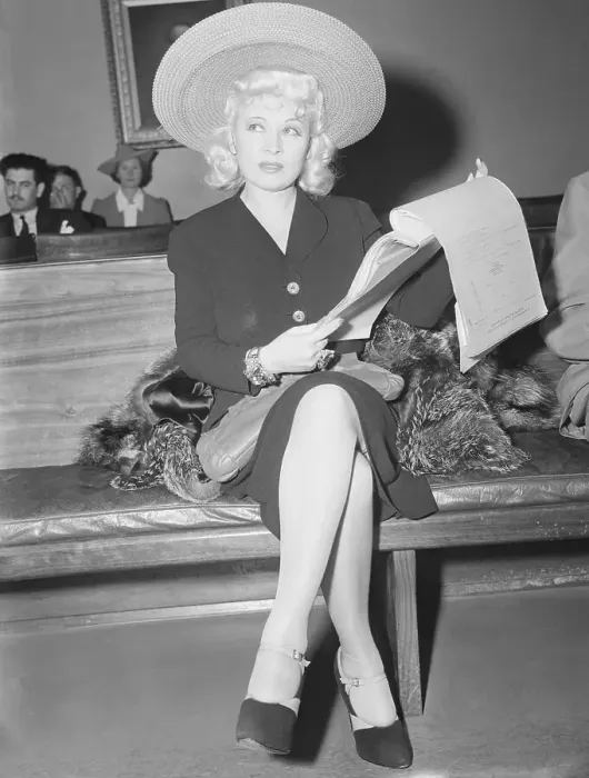Framed Print : Mae West in Court Framed Print : Mae West in Court