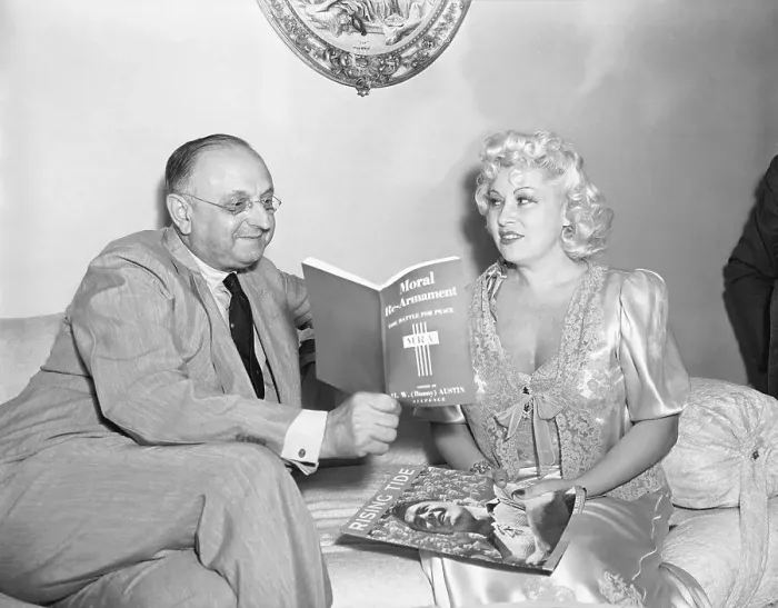 Framed Print : Mae West and Frank Buchman Framed Print : Mae West and Frank Buchman
