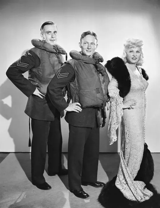 Framed Print : Mae West and RAF Pilots