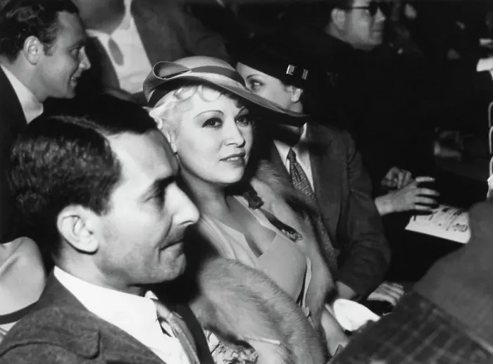 Framed Print : Mae West Sitting at Fights Framed Print : Mae West Sitting at Fights