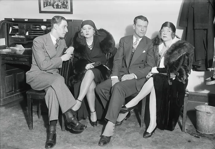 Framed Print : Mae West and Others Waiting Framed Print : Mae West and Others Waiting
