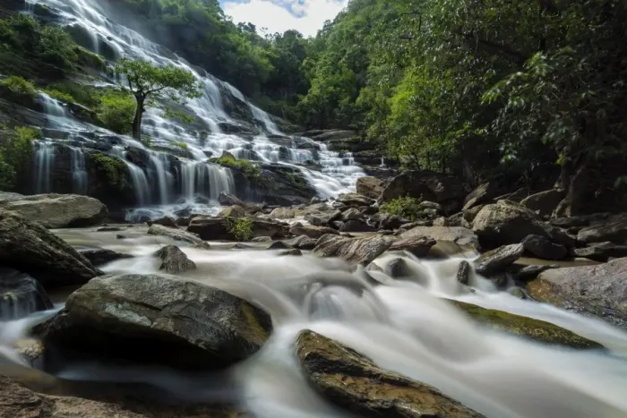 Framed Print : Maeya Waterfall Framed Print : Maeya Waterfall