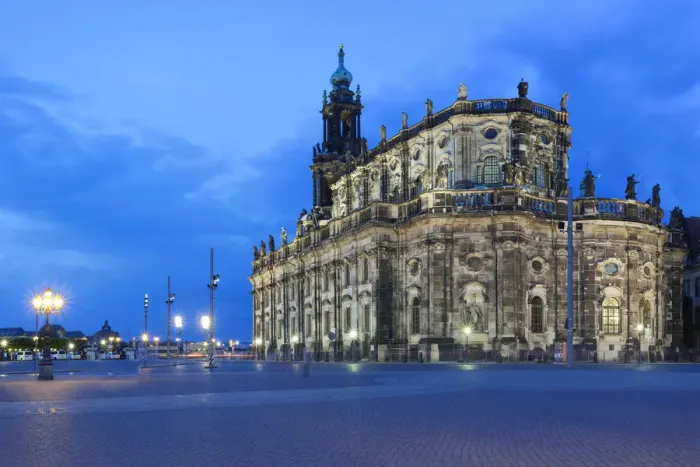 Framed Print : Magic hour, dusk, at Hofkirche, Catholic Church of the Royal Court of Saxony, Kathedrale Sanctissimae Trinitatis, Cathedral of the Holy Trinity, Dresden, Saxony, Germany, Europe Framed Print : Magic hour, dusk, at Hofkirche, Catholic Church of the Royal Court of Saxony, Kathedrale Sanctissimae Trinitatis, Cathedral of the Holy Trinity, Dresden, Saxony, Germany, Europe