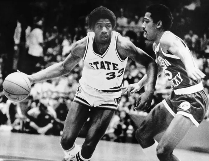 Framed Print : Magic Johnson in College Basketball Action