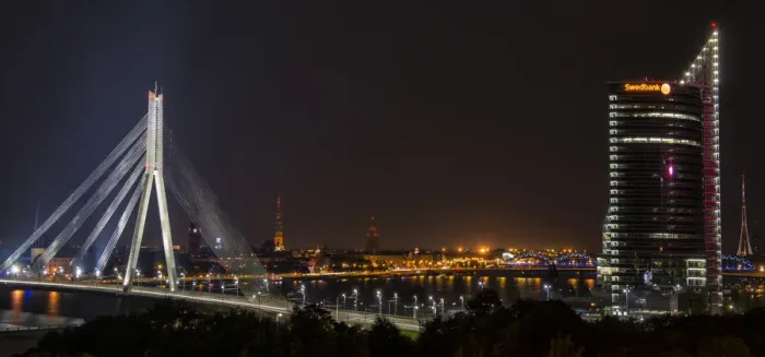Framed Print : Magical night in Riga Framed Print : Magical night in Riga