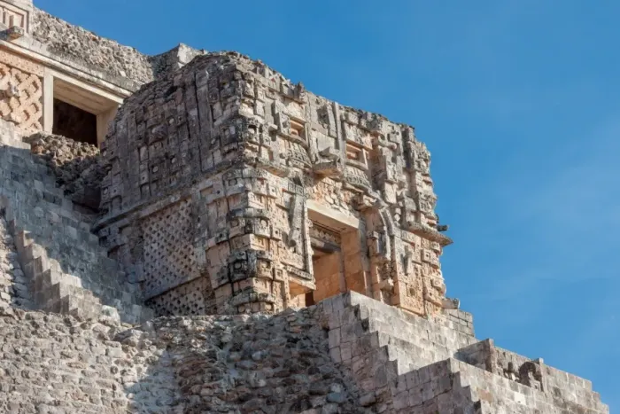 Framed Print : Detail of Magician Pyramid, Uxmal, Mexico Framed Print : Detail of Magician Pyramid, Uxmal, Mexico
