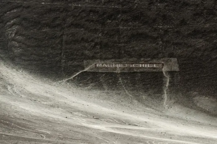 Framed Print : Magnetic hill in Ladakh