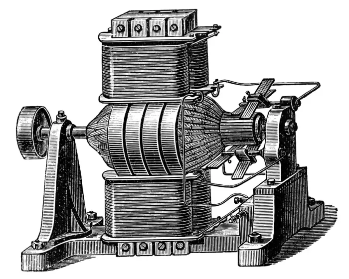 Framed Print : Magneto-electric machine Framed Print : Magneto-electric machine