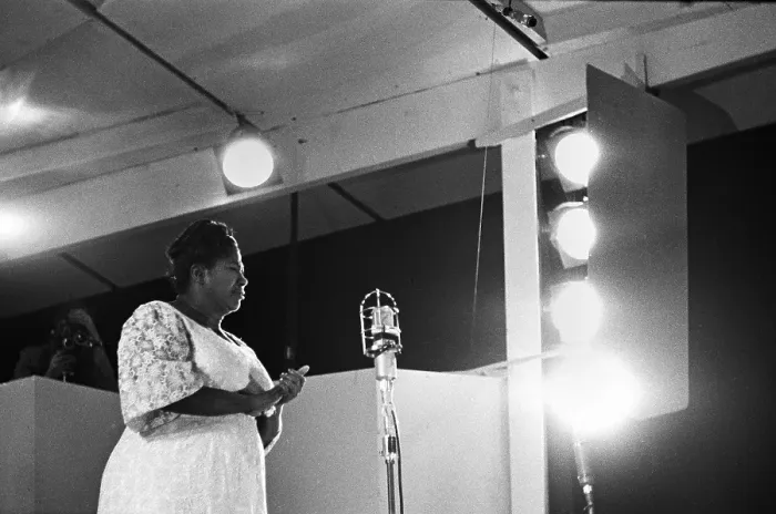 Framed Print : Mahalia Jackson Performs At The Newport Jazz Festival Framed Print : Mahalia Jackson Performs At The Newport Jazz Festival