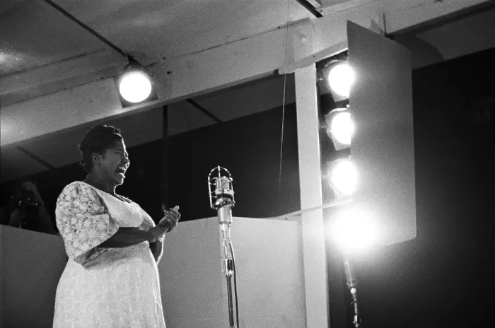 Framed Print : Mahalia Jackson Performs At The Newport Jazz Festival Framed Print : Mahalia Jackson Performs At The Newport Jazz Festival