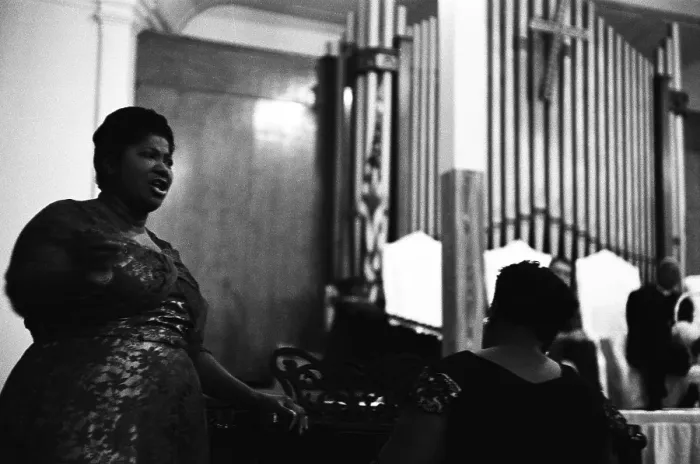 Framed Print : Mahalia Jackson Sings At A Church Service Framed Print : Mahalia Jackson Sings At A Church Service