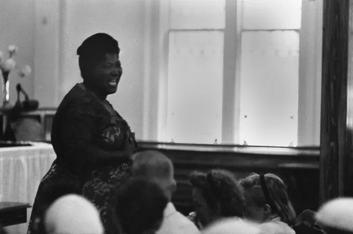 Framed Print : Mahalia Jackson Sings At A Church Service Framed Print : Mahalia Jackson Sings At A Church Service