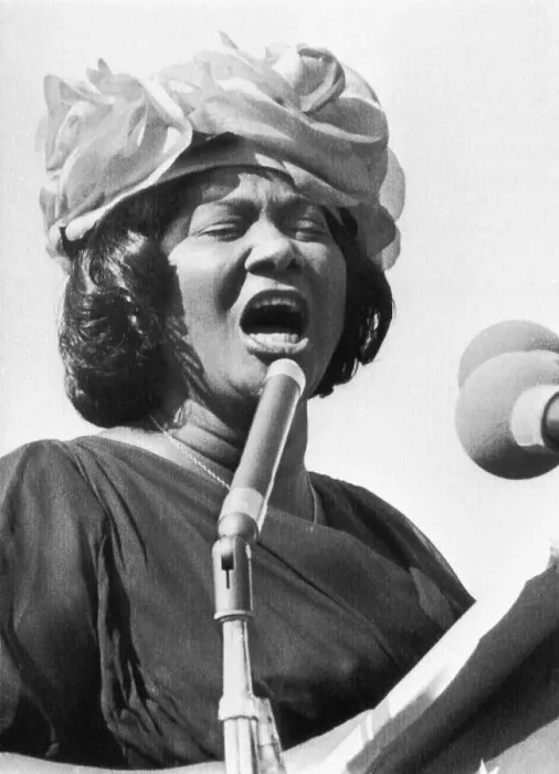 Framed Print : Mahalia Jackson Speaking at Rally Framed Print : Mahalia Jackson Speaking at Rally
