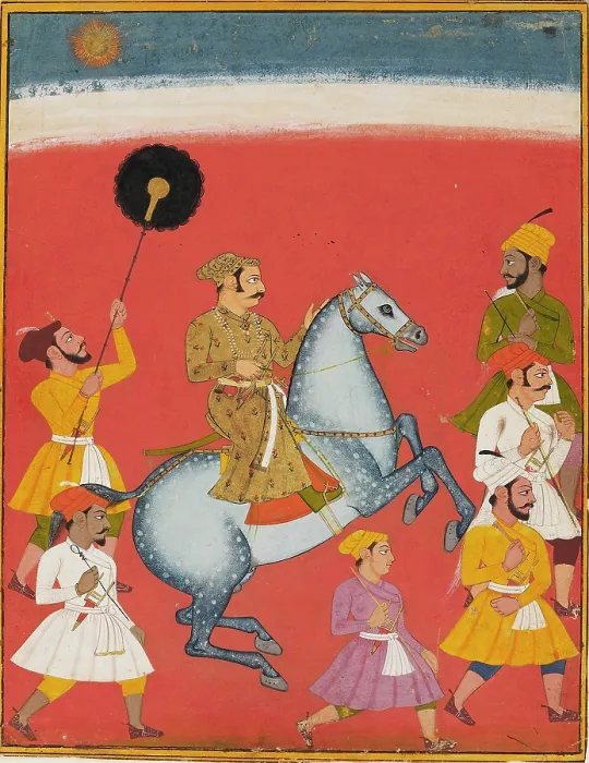 Framed Print : Maharana Raj Singh Riding