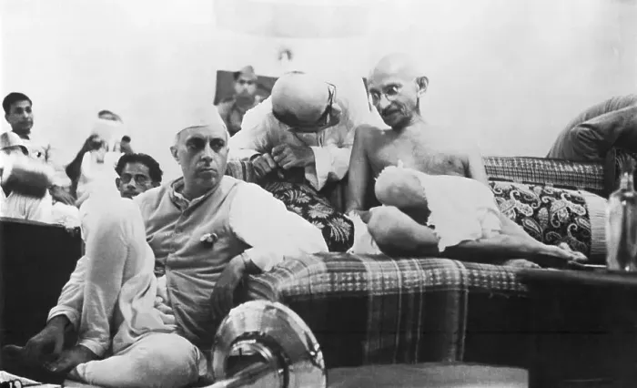 Framed Print : Mahatma Gandhi and Pandit Jawaharlal During Protest Framed Print : Mahatma Gandhi and Pandit Jawaharlal During Protest
