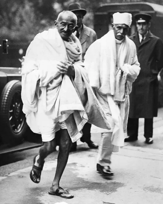 Framed Print : Mahatma Gandhi Visiting a Friend Framed Print : Mahatma Gandhi Visiting a Friend