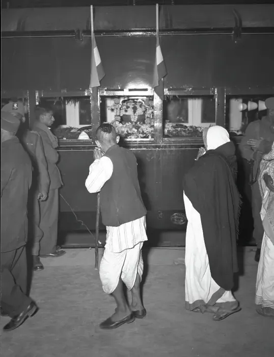Framed Print : Mahatma Gandhi's Funeral Framed Print : Mahatma Gandhi's Funeral