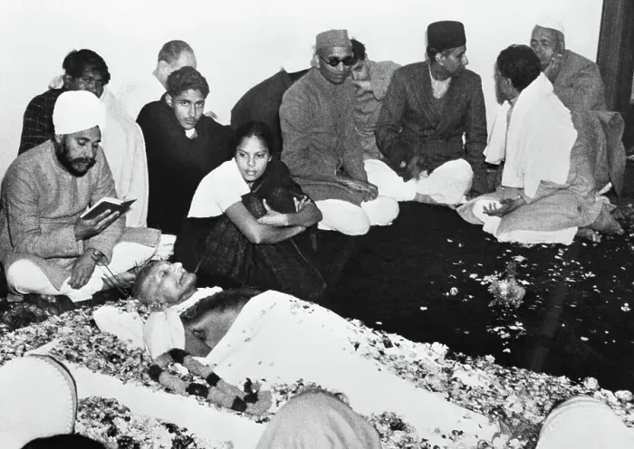 Framed Print : Mahatma Gandhi's Funeral Framed Print : Mahatma Gandhi's Funeral