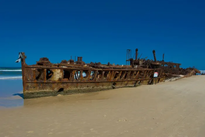 Framed Print : Maheno II ship wreck, 75 Mile Beach, Fraser Island, Queensland, Australia Framed Print : Maheno II ship wreck, 75 Mile Beach, Fraser Island, Queensland, Australia