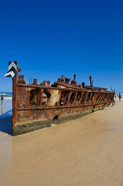 Maheno II ship wreck, 75 Mile Beach, Fraser Island, Queensland, Australia