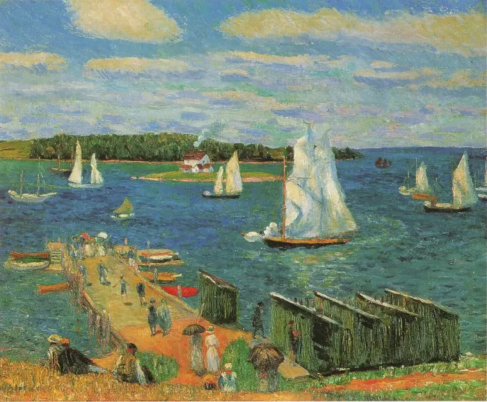 Framed Print : Mahone Bay, 1910