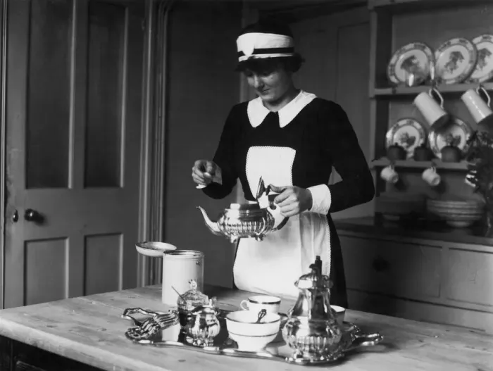 Framed Print : Maid At Work Framed Print : Maid At Work