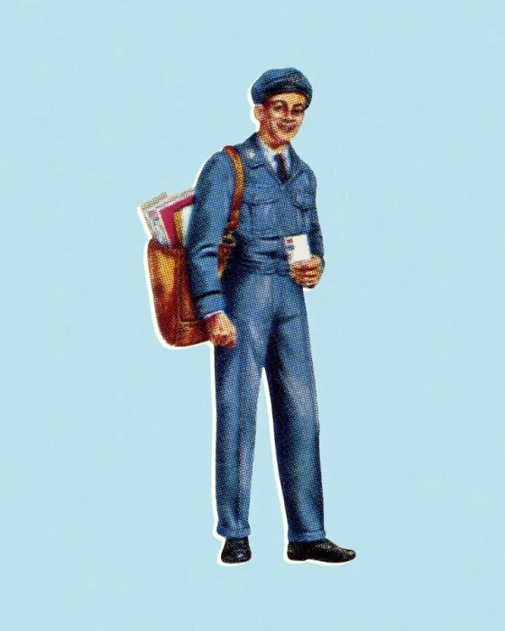 Framed Print : Mail Carrier Framed Print : Mail Carrier