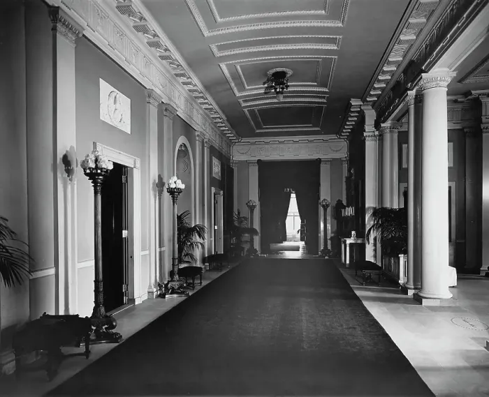 Framed Print : Main Corridor, White House, Washington, D.C