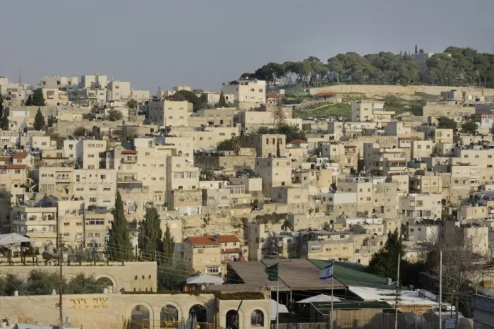 Framed Print : Main entrance to the City of David, bottom, and the Palestinian neighbourhood of Silwan, top, Jerusalem, Israel, Middle East Framed Print : Main entrance to the City of David, bottom, and the Palestinian neighbourhood of Silwan, top, Jerusalem, Israel, Middle East