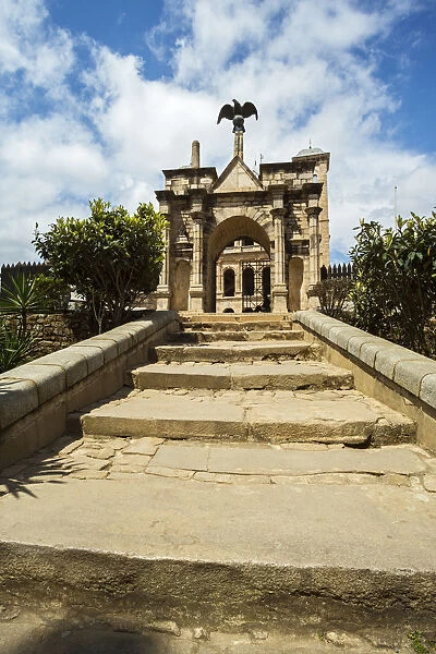 The main gate of the queens palace Rova, upper town, Antananarivo, Madagascar