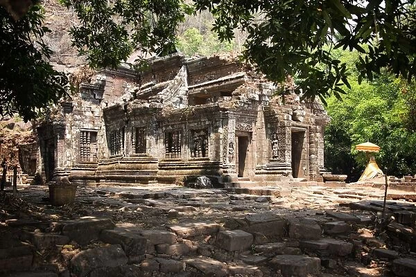 Main sanctuary of Khmer temple at Wat Phou, Laos