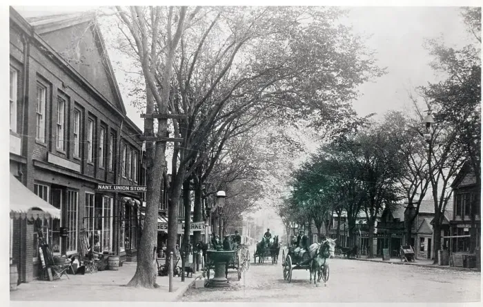 Framed Print : Main Street East In Nantucket Framed Print : Main Street East In Nantucket