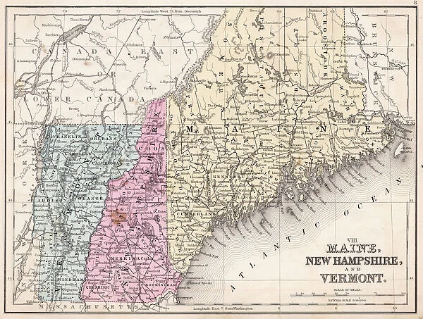 Maine New Hampshire and Vermont 1867