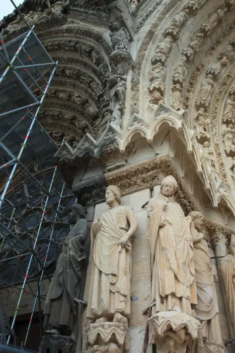 Framed Print : The maintenance of the Church in Notre-Dame de Reims, Reims Cathedral Framed Print : The maintenance of the Church in Notre-Dame de Reims, Reims Cathedral