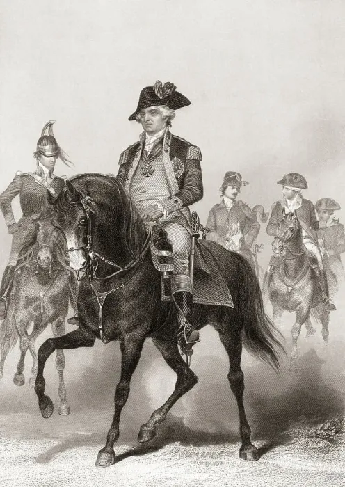 Framed Print : Maj Gen. Friedrich Von Stueben On Horse Framed Print : Maj Gen. Friedrich Von Stueben On Horse