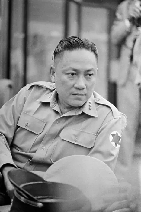 Framed Print : Major General Tran Van Don with Document and Wearing Military Uniform Framed Print : Major General Tran Van Don with Document and Wearing Military Uniform