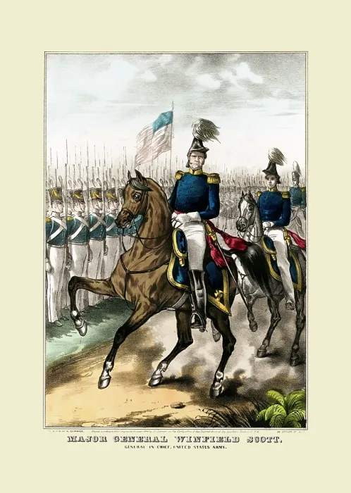 Framed Print : Major General Winfield Scott Framed Print : Major General Winfield Scott