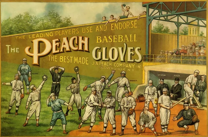 Framed Print : Major League Star Glove Ad 1910 Framed Print : Major League Star Glove Ad 1910