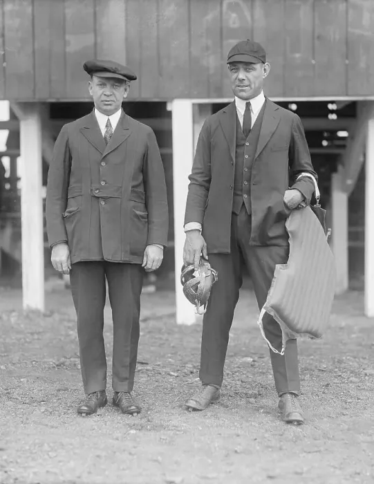 Framed Print : Major League Umpires Bill Klem and Brick Owens Framed Print : Major League Umpires Bill Klem and Brick Owens