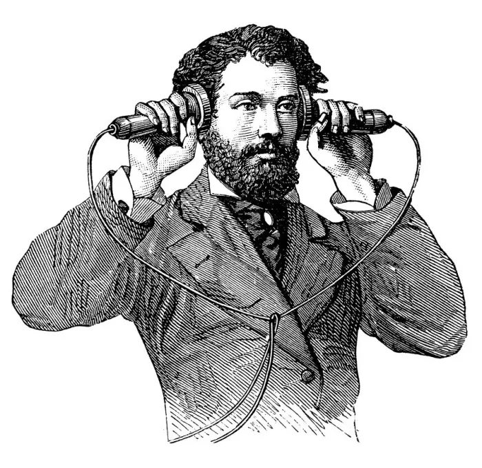 Framed Print : Making a call on antique telephone Framed Print : Making a call on antique telephone