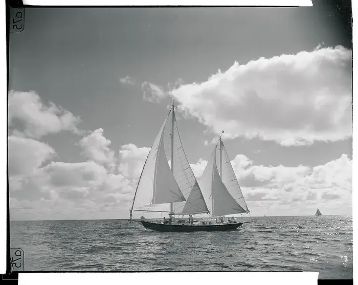 Framed Print : Malabar. The yacht Malabar, owned by Morgan Butler of Boston, Massachusetts Framed Print : Malabar. The yacht Malabar, owned by Morgan Butler of Boston, Massachusetts