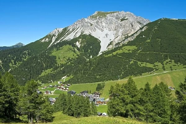 In the Malbun hiking area, behind Mt. Ochsenkopf, Principality of Liechtenstein