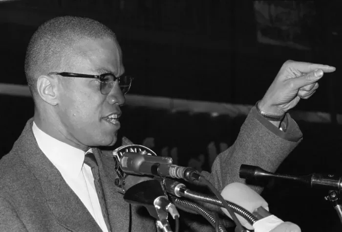 Framed Print : Malcolm X Addresses Harlem Rally Framed Print : Malcolm X Addresses Harlem Rally