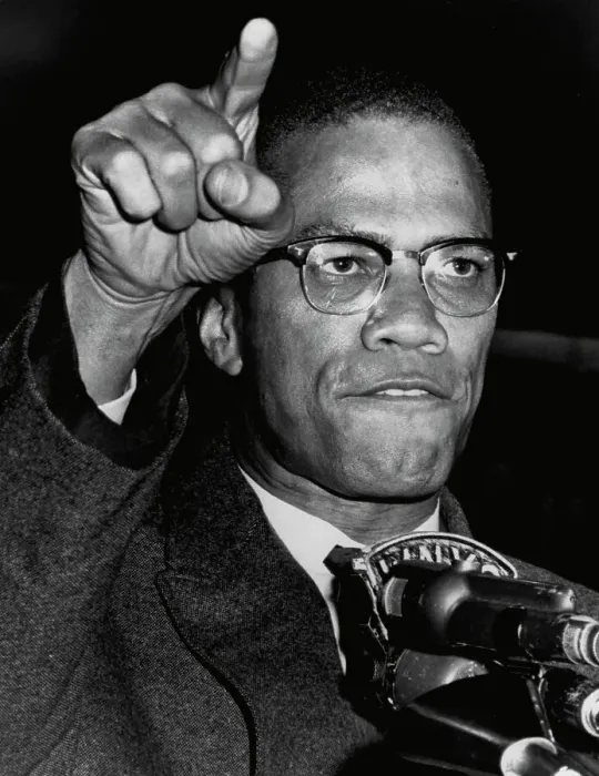 Framed Print : Malcolm X at a Harlem Civil Rights Rally Framed Print : Malcolm X at a Harlem Civil Rights Rally